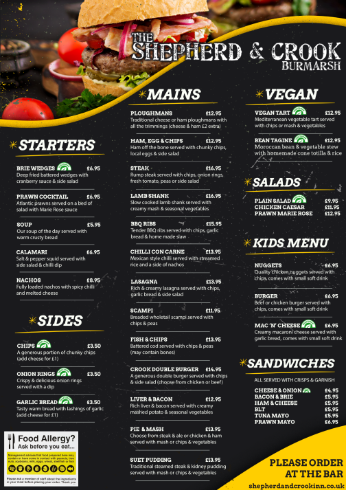 2024 Menu